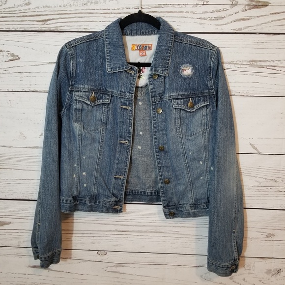 Plugg Jackets & Blazers - Plugg Denim Jacket Distressed